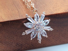 Load image into Gallery viewer, Gorgeous Sunflower Dainty Necklace - gift for her Rose Gold Tone