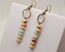 Load image into Gallery viewer, Handmade Amazonite Natural Drop Earrings , Stone Earrings