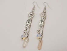 Load image into Gallery viewer, Handmade Woman Body Natural Drop Earrings , Clear Quartz