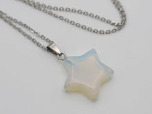 Load image into Gallery viewer, Opal Star Necklace - Silver Tone Beauty for Every Occasion Silver Tone