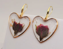 Load image into Gallery viewer, Pressed Wild Flower Earrings | Multi Flower Earrings | Resin Jewelry