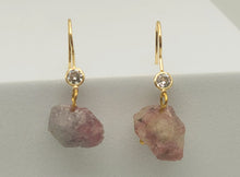 Load image into Gallery viewer, Handmade Amethyst Natural Drop Earrings , Stone Earrings