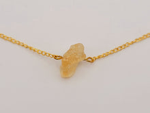 Load image into Gallery viewer, Crystal Necklace Golden Raw Citrine Healing Crystal Stone Necklace