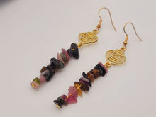Load image into Gallery viewer, Handmade Rainbow Quartz Natural Drop Earrings , Crystal Earrings