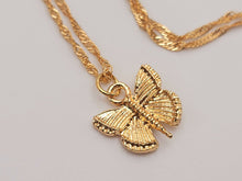 Load image into Gallery viewer, Butterfly Necklace - Trendy Butterfly necklace Gold tone