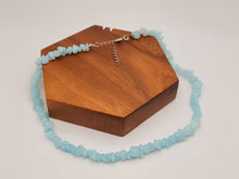 Load image into Gallery viewer, Blue Chalcedony Choker necklace Powerful necklace Healing Energy Crystal