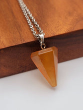 Load image into Gallery viewer, Crystal Necklace Silver Wire Carnelian Stone Healing Crystal Necklace