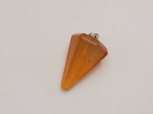 Load image into Gallery viewer, Crystal Necklace Silver Wire Carnelian Stone Healing Crystal Necklace