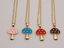 Load image into Gallery viewer, Mushroom Necklace for women Boho Jewelry Various Colors