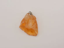 Load image into Gallery viewer, Natural Handmade Crystal Silver Citrine Necklace Raw Stone