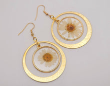 Load image into Gallery viewer, Pressed Wild Flower Earrings | Multi Flower Earrings | Resin Jewelry