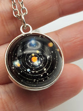 Load image into Gallery viewer, Universe Galaxy Necklace, Nebula Double-sided Glass Ball Pendant Necklace