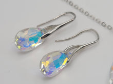 Load image into Gallery viewer, Cute Colorful Pendant Necklace & Earring set - Trendy necklace Silver tone