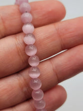 Load image into Gallery viewer, Pink Cats Eye Stone Bracelet Genuine bead bracelet Adjustable