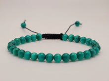 Load image into Gallery viewer, Green Cats Eye Stone Bracelet Genuine bead bracelet Adjustable