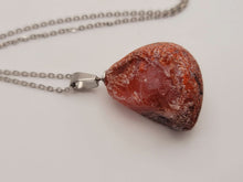 Load image into Gallery viewer, Natural Raw Carnelian Pendant Necklace