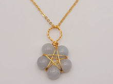 Load image into Gallery viewer, Blue Chalcedony necklace Powerful necklace Healing Energy Crystal Jewelry