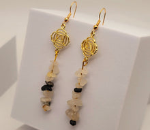 Load image into Gallery viewer, Handmade Dream Moonstone Natural Drop Earrings , Crystal Earrings