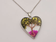 Load image into Gallery viewer, Tree Of Life necklace / Tree necklace / Pyrite & Rose Topaz / Trending necklace
