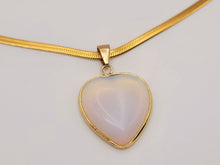 Load image into Gallery viewer, Natural Handmade Crystal Necklace Gold Tone Opal Healing Crystal Choker Necklace Gold tone
