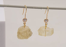 Load image into Gallery viewer, Handmade Smoky Quartz Natural Drop Earrings , Stone Earrings