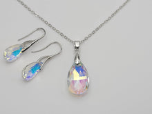 Load image into Gallery viewer, Cute Colorful Pendant Necklace & Earring set - Trendy necklace Silver tone