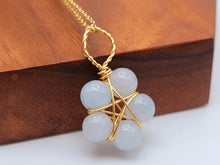 Load image into Gallery viewer, Blue Chalcedony necklace Powerful necklace Healing Energy Crystal Jewelry