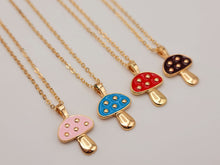 Load image into Gallery viewer, Mushroom Necklace for women Boho Jewelry Various Colors