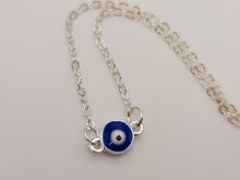 Load image into Gallery viewer, Evil Eye Necklace Blue Evil Eye Blue Eye Necklace • Gift for Her •