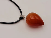 Load image into Gallery viewer, Carnelian Bead Crystal Necklace Handmade Natural Stone Silver Tone