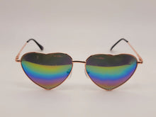 Load image into Gallery viewer, Lb diamond - Heart Shape Heart Sunglasses Retro Vintage Boho Rainbow