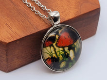 Load image into Gallery viewer, Mushroom Necklace Boho Jewelry for Gift, Silver Mushroom Pendant, Hippie Jewelry