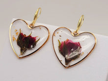 Load image into Gallery viewer, Pressed Wild Flower Earrings | Multi Flower Earrings | Resin Jewelry