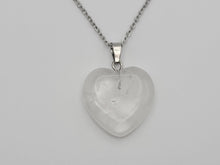 Load image into Gallery viewer, Elegant Heart-Shaped Clear Quartz Necklace - Perfect Daily Accessory