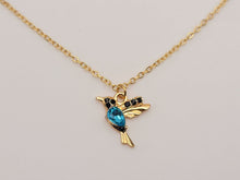 Load image into Gallery viewer, Hummingbird Necklace - Trendy Hummingbird necklace Gold Tone
