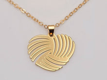Load image into Gallery viewer, Cute Heart Dainty Necklace & earring Gift set Gold Tone
