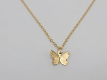 Load image into Gallery viewer, Butterfly Necklace - Trendy Butterfly necklace Gold tone - Gift for her