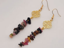 Load image into Gallery viewer, Handmade Rainbow Quartz Natural Drop Earrings , Crystal Earrings