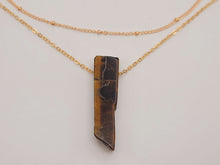 Load image into Gallery viewer, Natural Handmade Crystal Necklace Golden Amethyst, Amazonite, Tiger Eye , Rose Quartz