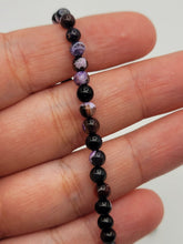Load image into Gallery viewer, Natural Amethyst Bracelet, Handmade Semi Precious Gemstone 4mm Beaded Bracelet