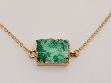Load image into Gallery viewer, Dyed Natural crystal druzy crystal Minerals gem stone Necklace