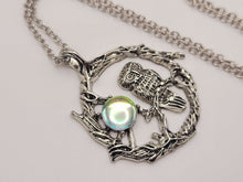 Load image into Gallery viewer, Crystal Necklace Wired Owl Necklace MoonStone