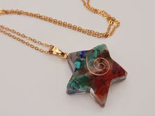 Load image into Gallery viewer, Orgonite Pendant Necklace Metatron Cosmic Healing Crystal Sacred Star