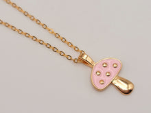 Load image into Gallery viewer, Mushroom Necklace for women Boho Jewelry Various Colors