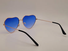 Load image into Gallery viewer, LB diamond - Heart Shape Heart Sunglasses Retro Vintage Boho Dark Blue