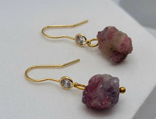 Load image into Gallery viewer, Handmade Amethyst Natural Drop Earrings , Stone Earrings
