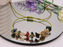 Load image into Gallery viewer, Unakite Adjustable Bracelet - Beautiful Chip Beaded Jewelry Gift for Her or Him