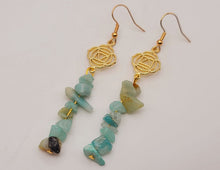 Load image into Gallery viewer, Handmade Amazonite Natural Drop Earrings , Stone Earrings