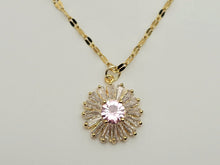 Load image into Gallery viewer, Gorgeous Sunflower Dainty Necklace - gift for her Gold Tone