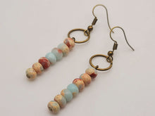 Load image into Gallery viewer, Handmade Amazonite Natural Drop Earrings , Stone Earrings